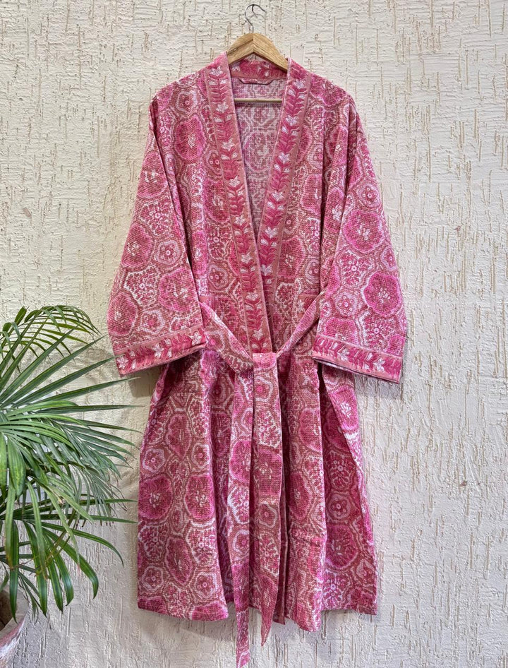 GulRani Royale – Hand Block Printed Premium Bathrobe