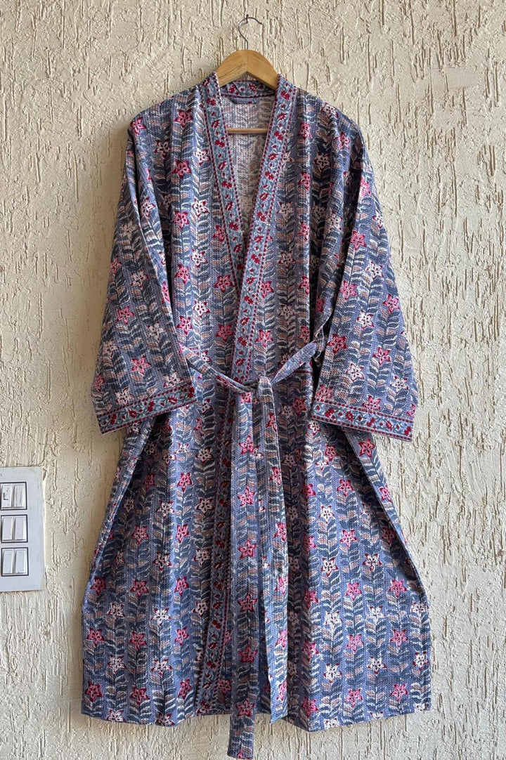 NeelMeher Heritage – Hand Block Printed Premium Bathrobe