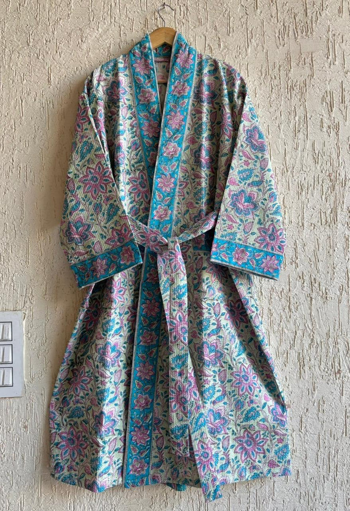 NeelKamal Blossom – Hand Block Printed Premium Bathrobe