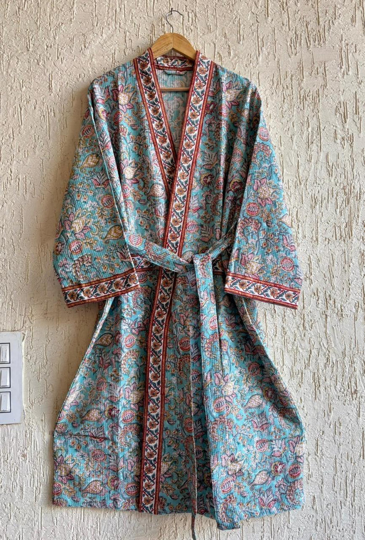 Tara Mahal – Hand Block Printed Premium Bathrobe