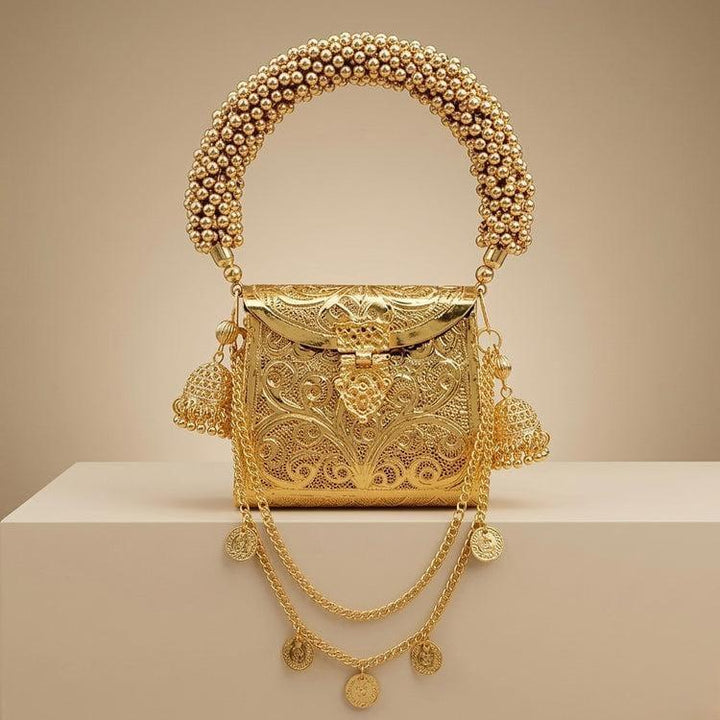 Regal Filigree Gold small Potli Bag