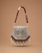Noor-e-Maharani Silver Filigree Potli Bag