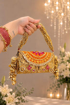 Nazraana Brass Bag – Bridal Metal Collection