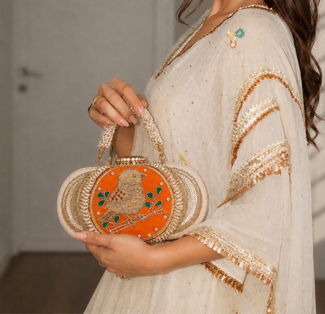 Bagh-e-Bulbul Clutch Bag