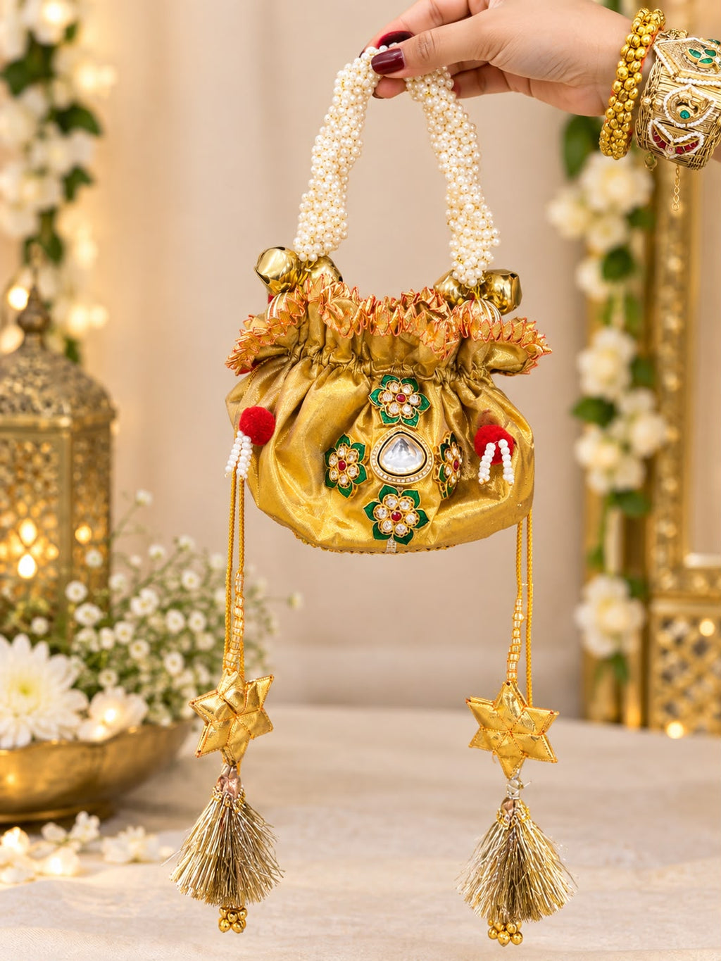 Royal Gold Bridal Shagun Potli