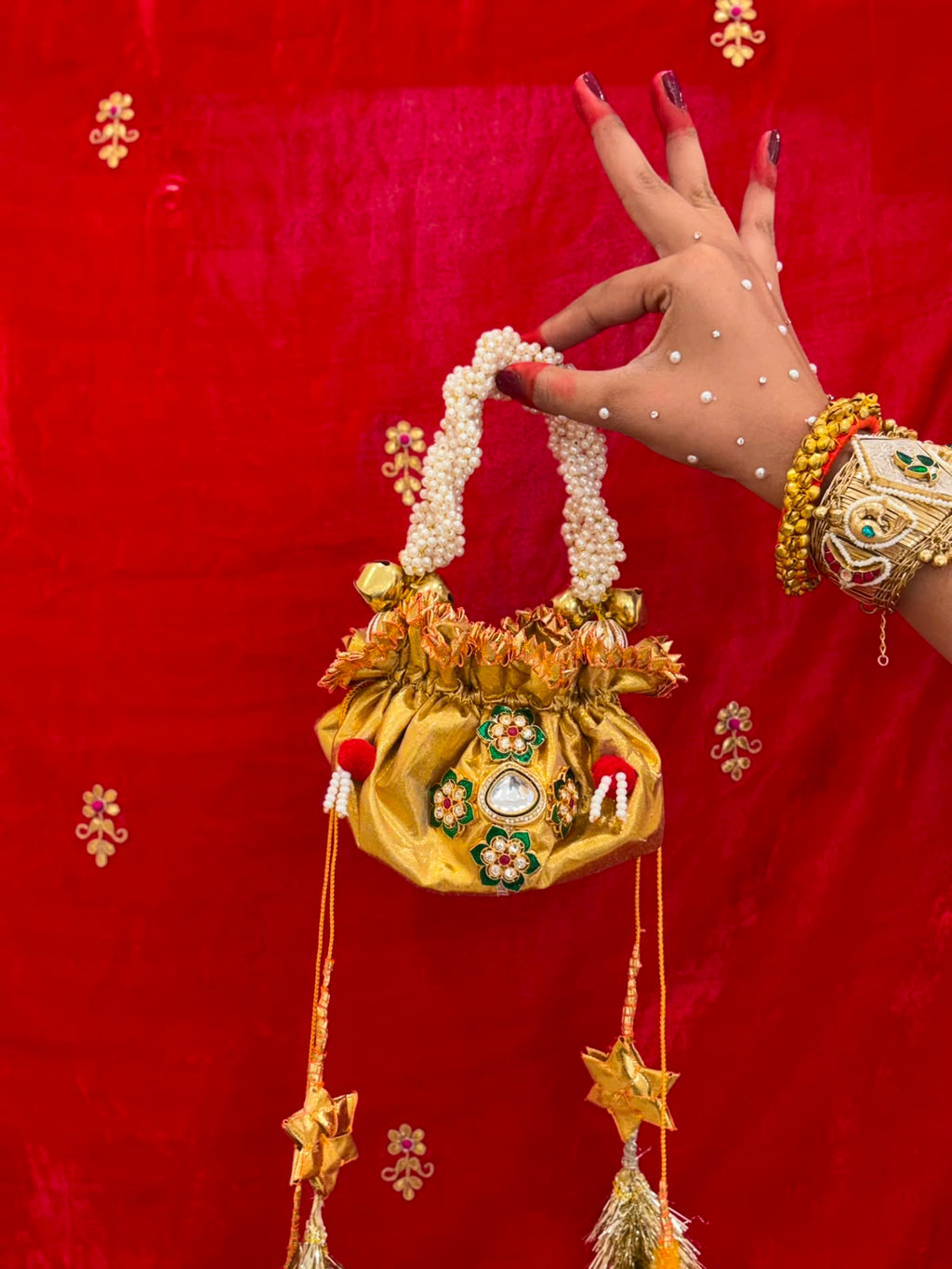 Royal Gold Bridal Shagun Potli