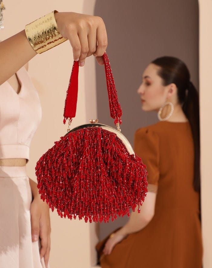 The Scarlet Drape – The Lady Luck Clutch