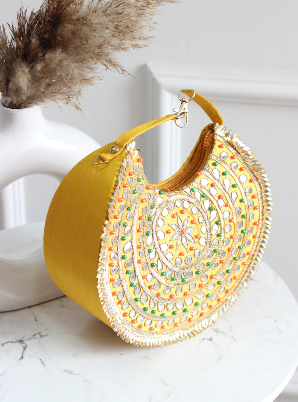 Param Sundari The Gota Patti Crescent Bag