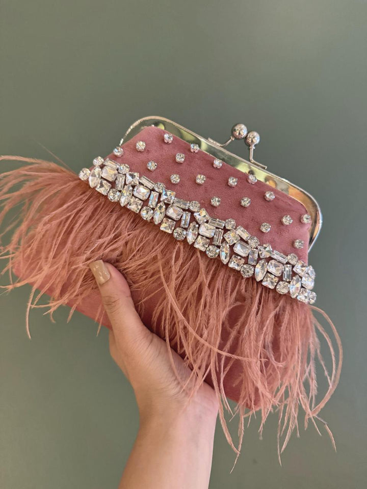Feather Luxe Clutch