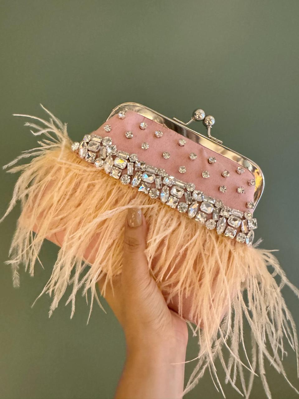 Feather Luxe Clutch