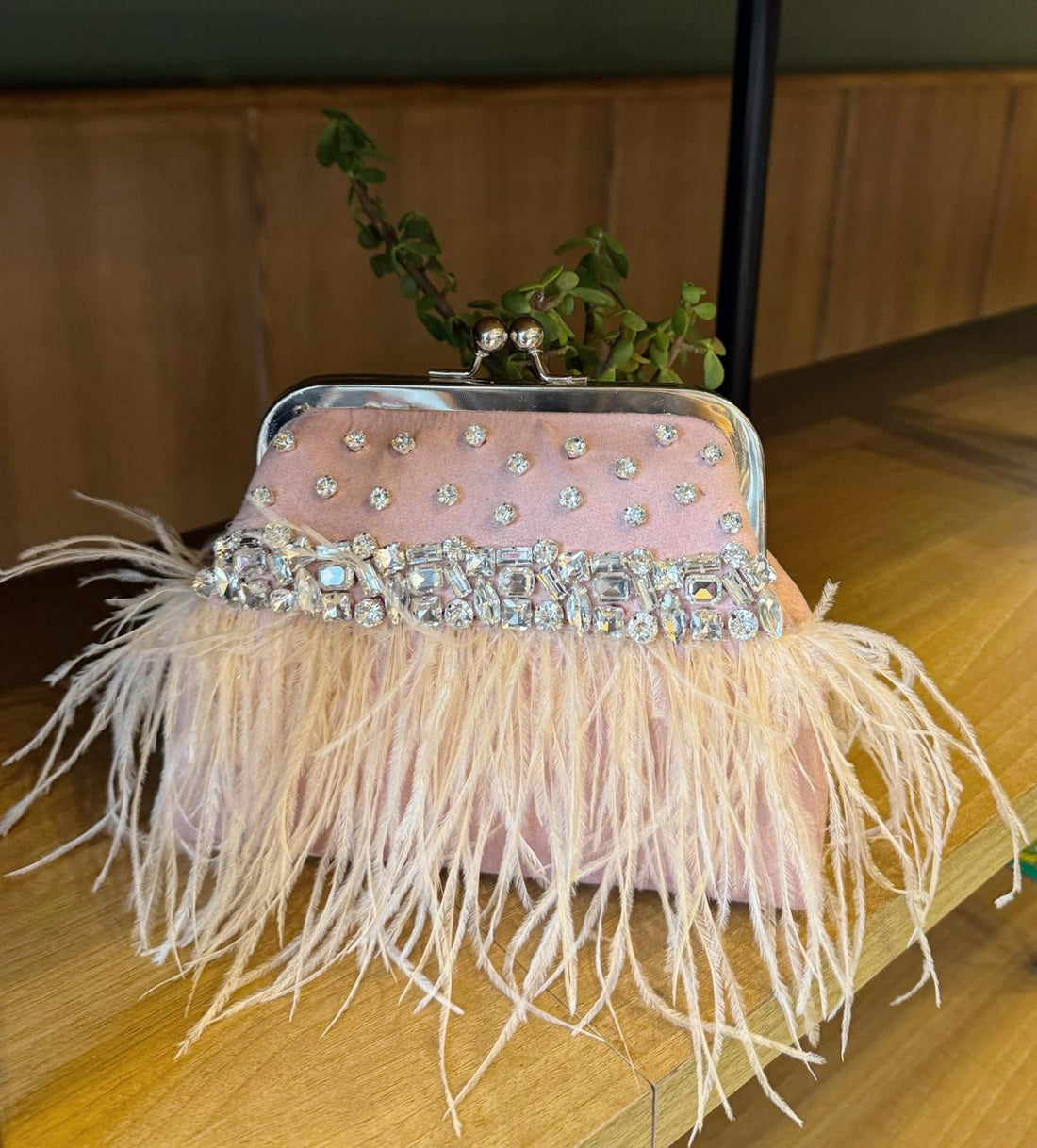 Feather Luxe Clutch
