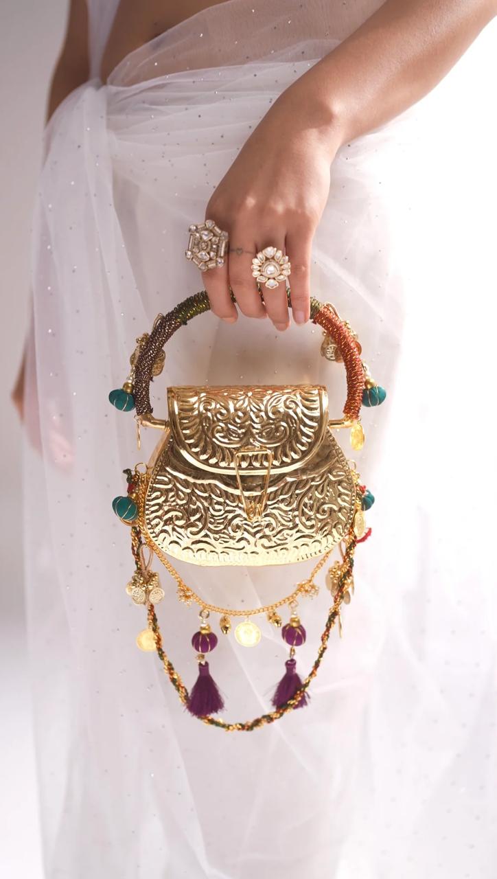 Meera Gold-Plated Handbag