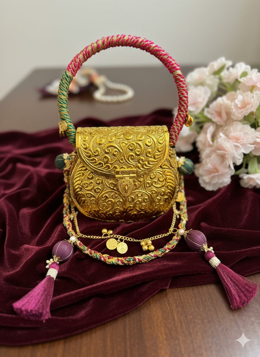 Meera Gold-Plated Handbag