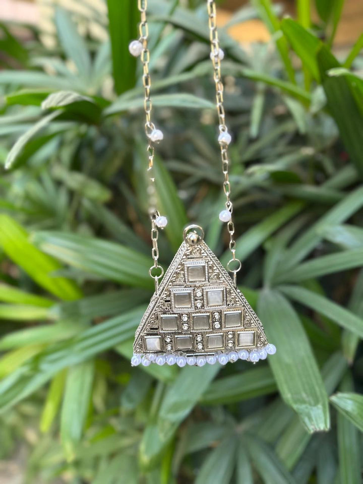 Trikon Swarna Mini Brass Bag