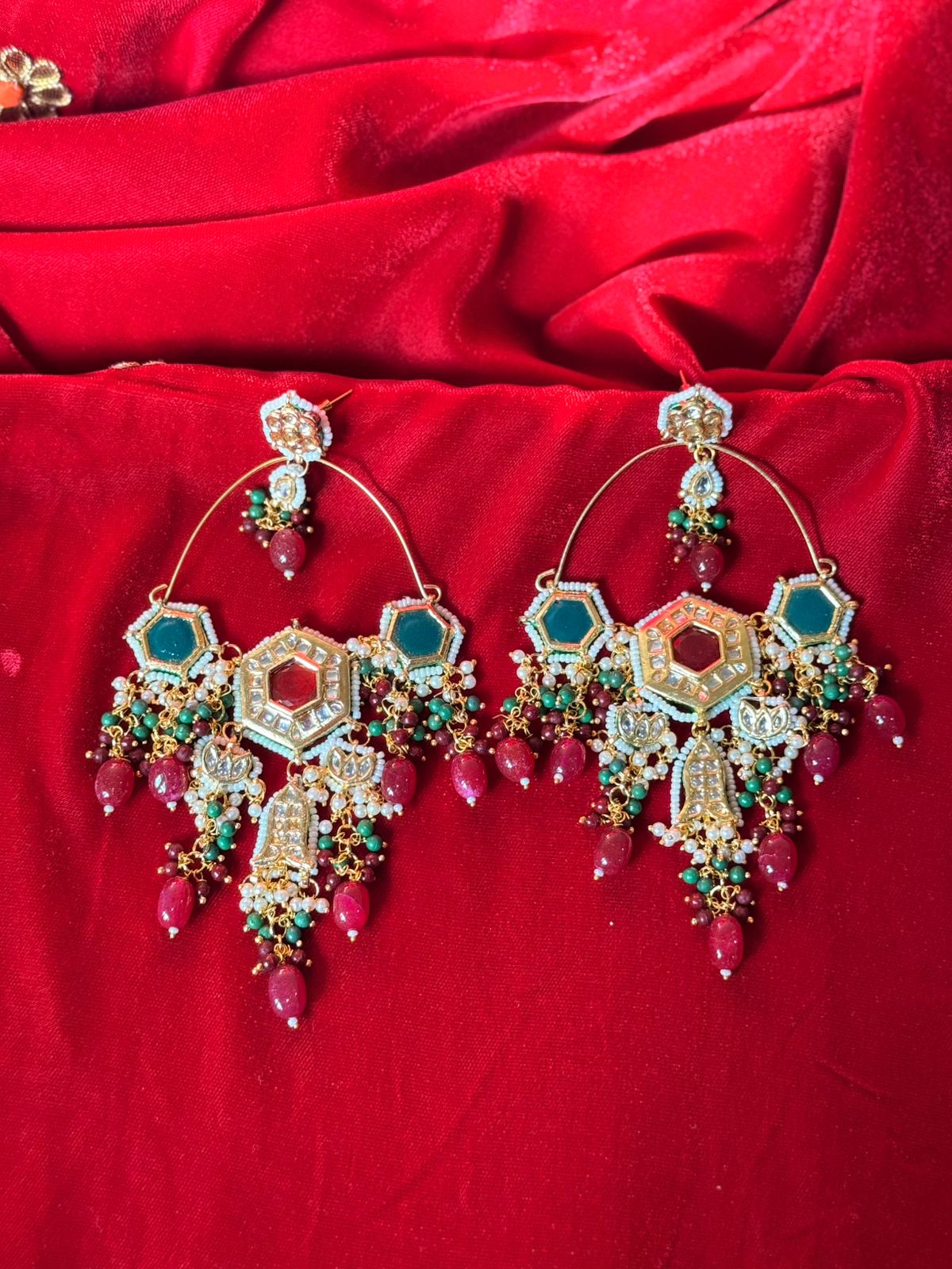 Meher Hexa Statement Earrings