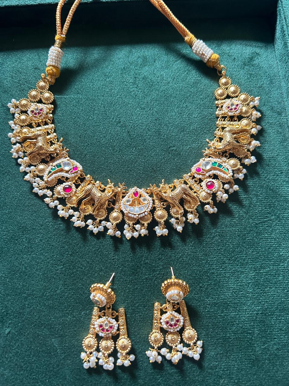 Rajsi Gaj Viraasat Temple Necklace Set