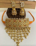 Zohra Kundan Rajwadi Choker Set